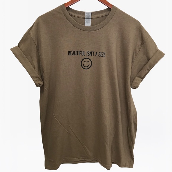 BEAUTIFUL ISN’T A SIZE Unisex Adult 100% Cotton Crewneck T-Shirts - Various - Picture 8 of 17